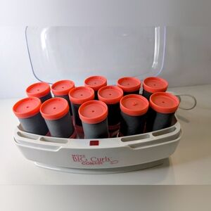 CONAIR More Big Curls 12 Pink Jumbo Hot Rollers Curlers